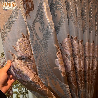 CGH 現(xiàn)代簡(jiǎn)約高精密植絨繡花工藝客廳臥室窗簾窗紗定制-依耶塔-淘寶網(wǎng)